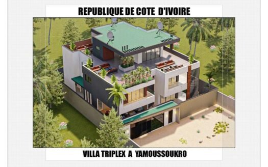 VILLA TRIPLEX – RÉSIDENCE PRESTIGIEUSE À YAMOUSSOUKRO